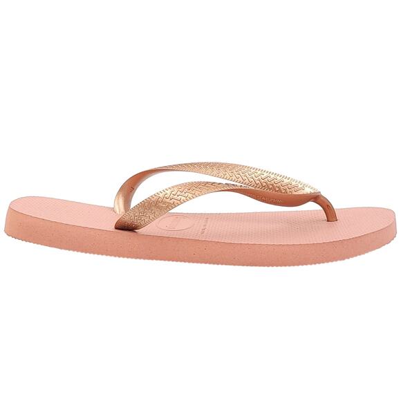 Havaianas Women Top Tiras Slim Flip Flop Sandals Size US 11 Rose Nude Pink - Picture 2 of 4